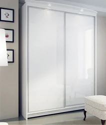 White gloss wardrobe for bedroom photo