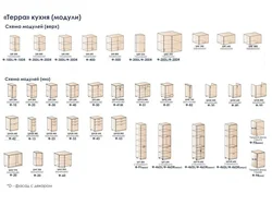 Kitchen furniture photo dimensions