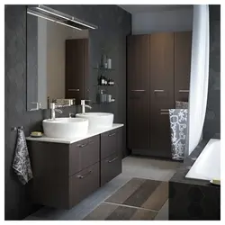 Wenge bathroom interior
