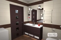 Wenge bathroom interior