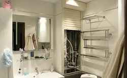 Bathroom interior with pipes