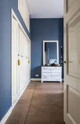 White and blue hallway photo