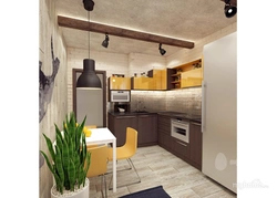 Kitchen design 10 m2 loft