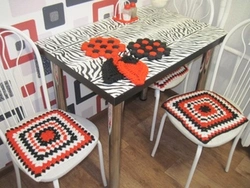Crochet kitchen interior