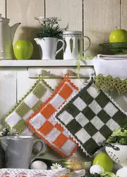 Crochet kitchen interior