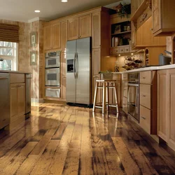Kitchen Interior Wooden Floor