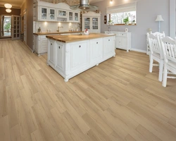 Kitchen interior wooden floor