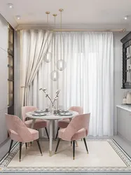 Kitchen Interior Wallpaper Curtains