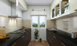 Design of the opposite side of the kitchen
