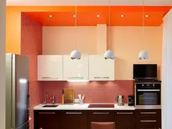 Kitchens with orange ceiling photo
