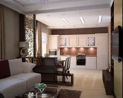 Kitchen living room 5 by 4 meters design