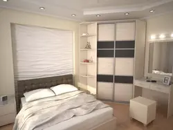 Дизайн спальни шкаф купе и кровать