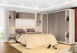 Bedroom design wardrobe and bed