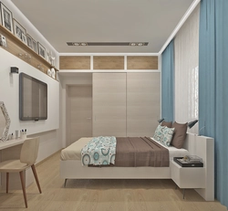 Bedroom design wardrobe and bed