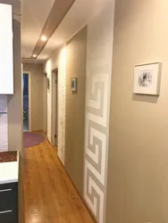 Hallway design with kitchen without door
