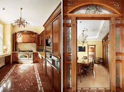 Hallway design with kitchen without door
