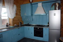 Kitchen design with a window and a gas floor boiler