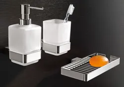 Soap in the bathroom interior