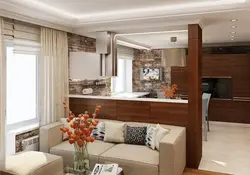 Kitchen Living Room 8 Sq M Design