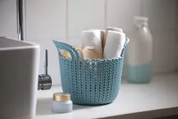 Baskets in the bathroom photo