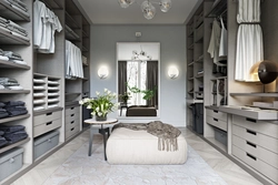 Bedroom design with dressing room and bathroom