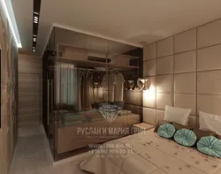 Bedroom design with balcony and dressing room
