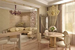 Wallpaper for the kitchen hall in the interior