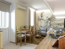 Wallpaper for the kitchen hall in the interior