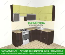 Кухня 2100 на 1600 угловая идеи дизайна