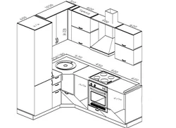 Kitchen 2100 by 1600 corner design ideas