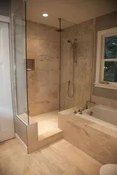 Bath And Shower In One Room Design