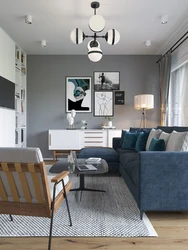 Interior In Scandinavian Style Living Room And Bedroom In One