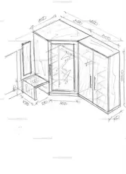 Hallway corner photo drawing