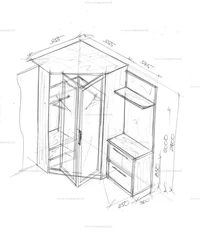 Hallway Corner Photo Drawing