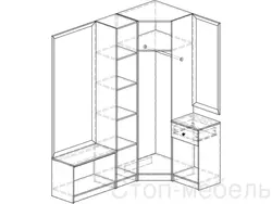 Hallway corner photo drawing