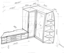 Hallway corner photo drawing