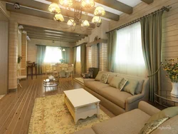 Living room design in an inexpensive village house