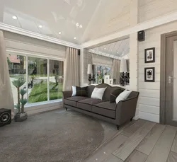 Living room design in an inexpensive village house