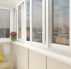 Photo of pvc loggia windows