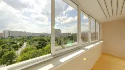 Photo of pvc loggia windows