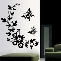 Photo of stencils on apartment walls