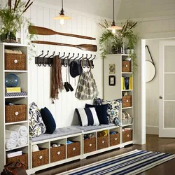 Drawers for the hallway in the interior photo