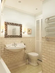 Bathroom half tile photo