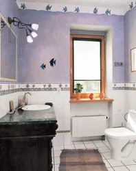 Bathroom half tile photo