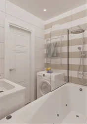 Жақсартылған Орналасуы Бар Пәтердегі Ваннаның Фотосы