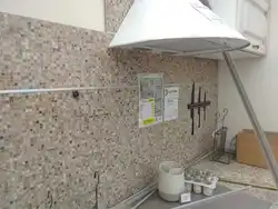 How to mount a photo panel in the kitchen