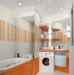 Small kitchen design with bathroom