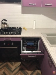 Small kitchen design with dishwasher