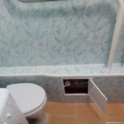 Bathtub box made of panels photo