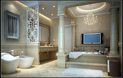 Bath Design With Columns